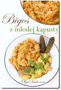 Bigos z młodej kapusty