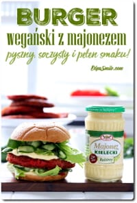 BURGER WEGAŃSKI Z MAJONEZEM