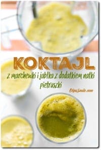 KOKTAJL Z MARCHEWKI I JABŁKA