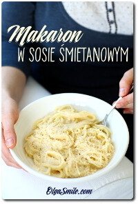 Makaron w sosie śmietanowym