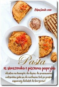 Pasta ze słonecznika z papryką