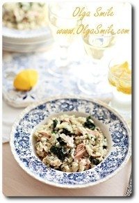 Risotto z łososiem