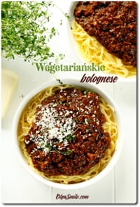 WEGETARIAŃSKIE BOLOGNESE